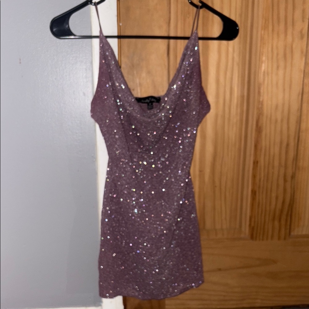 Party Dress in Sparkling Purple